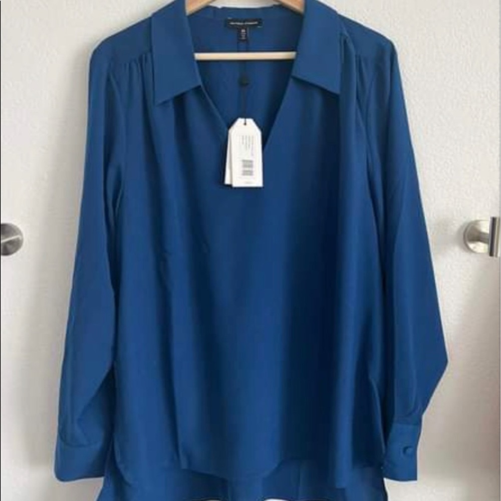 Universal Standard Polo Tunic in M (18-20). Size is a beautiful blue-Peony